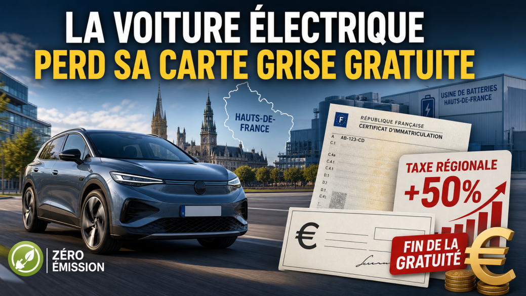Voiture électrique : carte grise gratuite, c'est fini partout en France