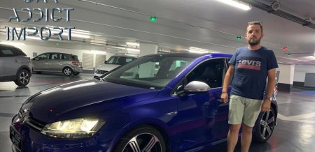 VW Golf 7R 300 ch Bleue Lapiz