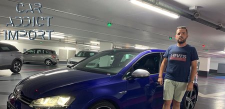 VW Golf 7R 300 ch Bleue Lapiz