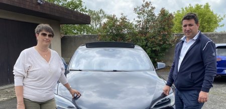 Livraison de cette magnifique Tesla Model S...