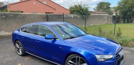 Audi A5 Sportback bleue Sepang 2.0 TDI 190 ch Quattro