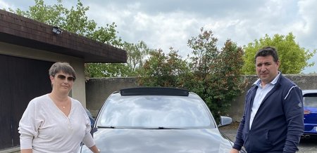 Livraison de cette magnifique Tesla Model S...