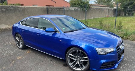 Audi A5 Sportback bleue Sepang 2.0 TDI 190 ch Quattro